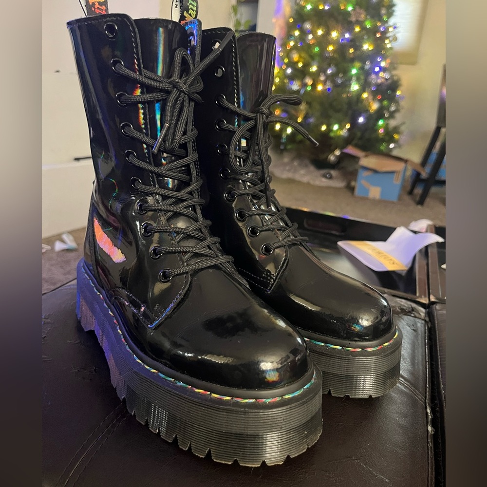 Dr Martens Jadon hi rainbow 🌈 boots